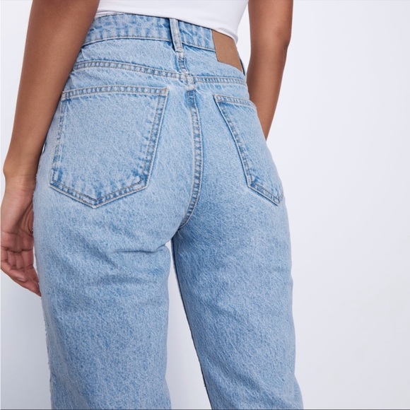 Zara Denim - Zara acid wash vintage mom jeans  high rise 4